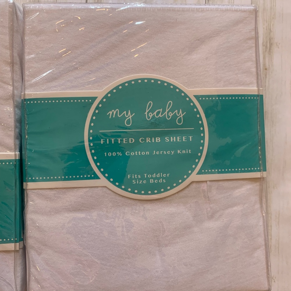 My Baby Fitted crib sheets fits toddler bed 2 pack Size 28X52